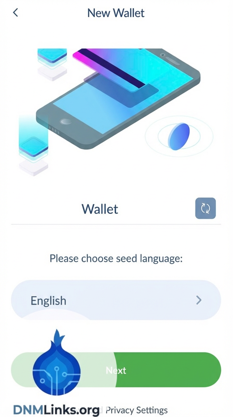 Cake Wallet Welcome Screen