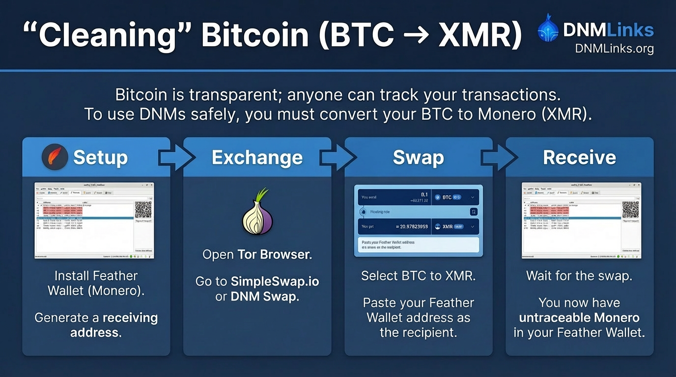 Swapping Bitcoin to Monero