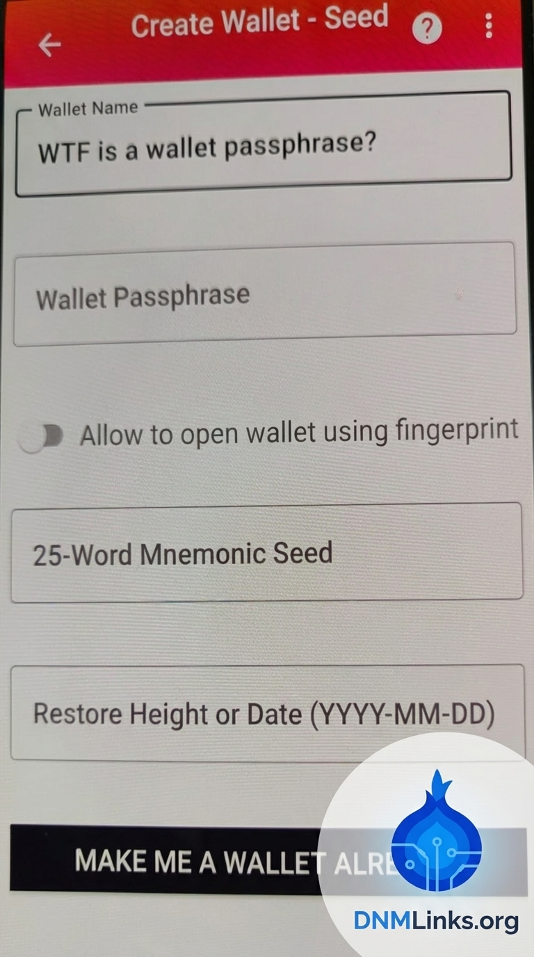 Monerujo Seed Display