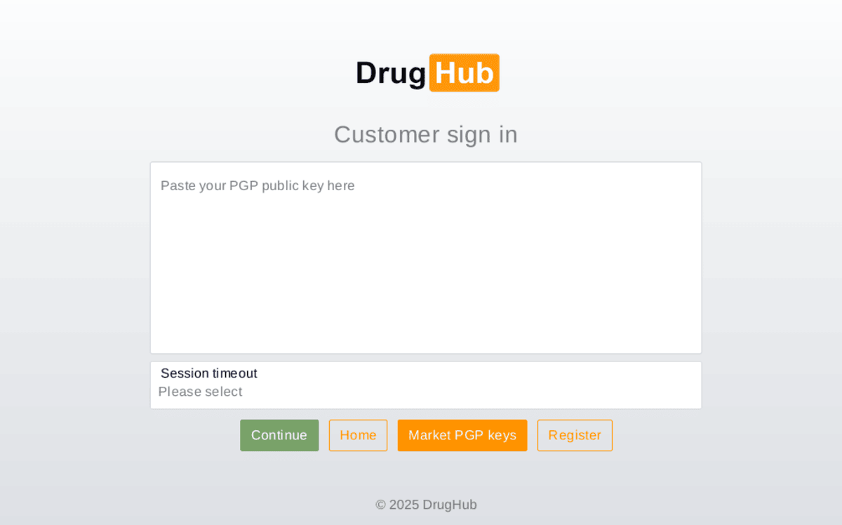 Drughub Market Screenshot